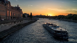 Seine River view in Paris